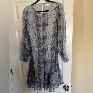 THML snake crepe dress